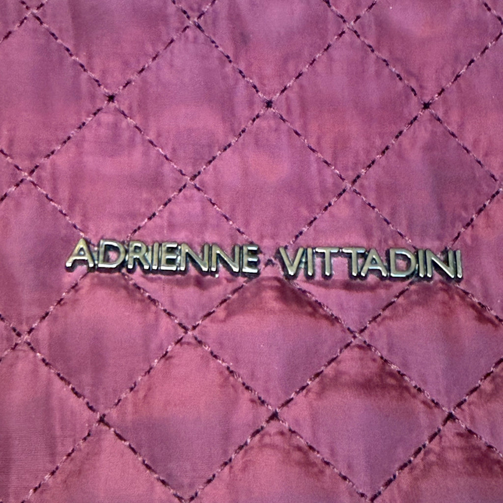 Adrienne Vittadini Quilted Backpack – Burgundy