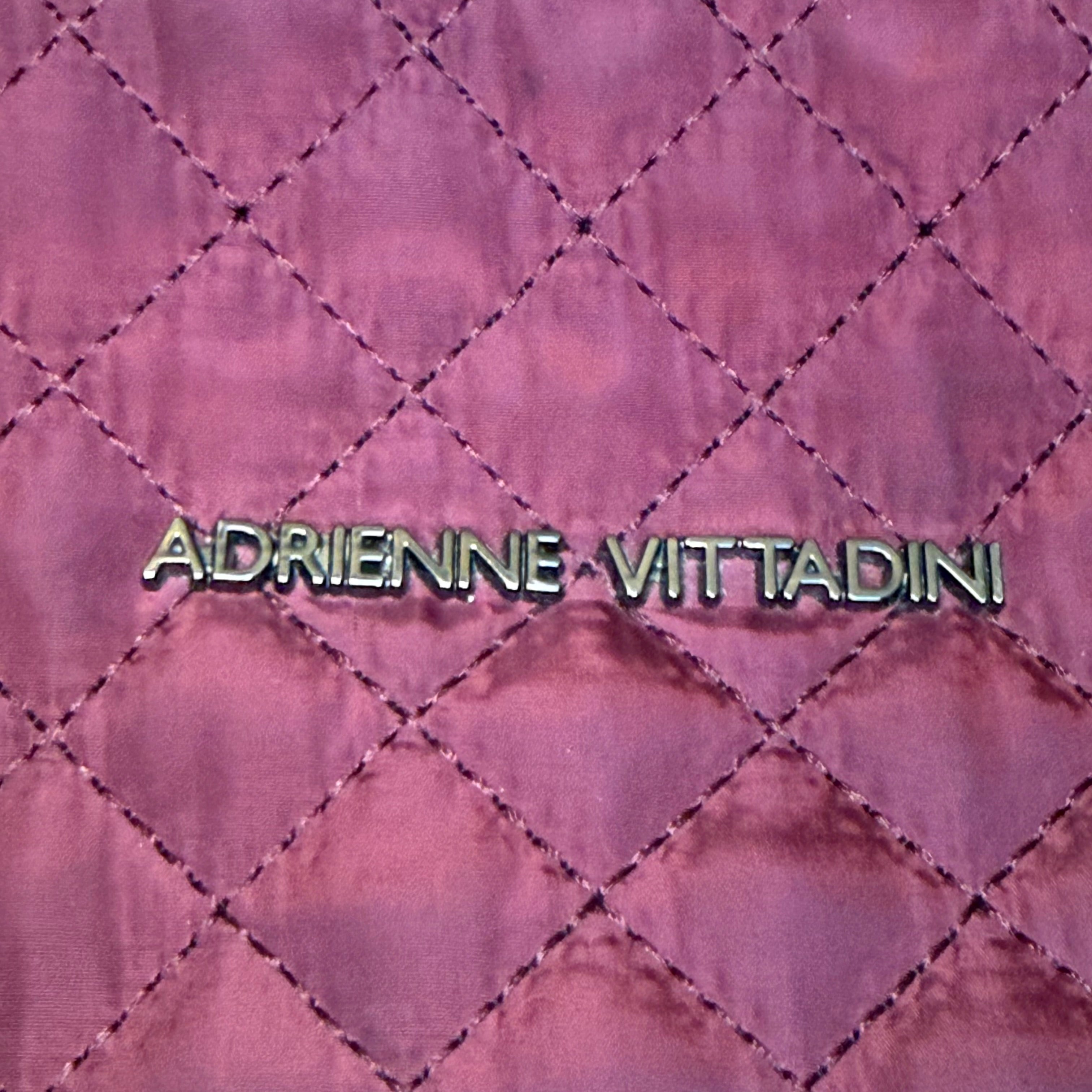 Adrienne Vittadini Quilted Backpack – Burgundy