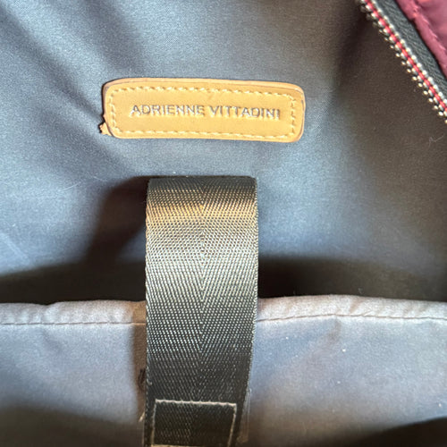 Adrienne Vittadini Quilted Backpack – Burgundy