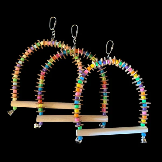 Medium Parrot Toy Swing